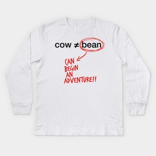 cow and bean Kids Long Sleeve T-Shirt